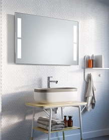 Espejo de baño LED a pilas - FENESTRA